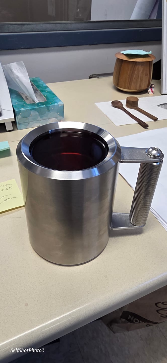 Customer photo review of The 22lb Heavy* Mug | The World's Heaviest Mug