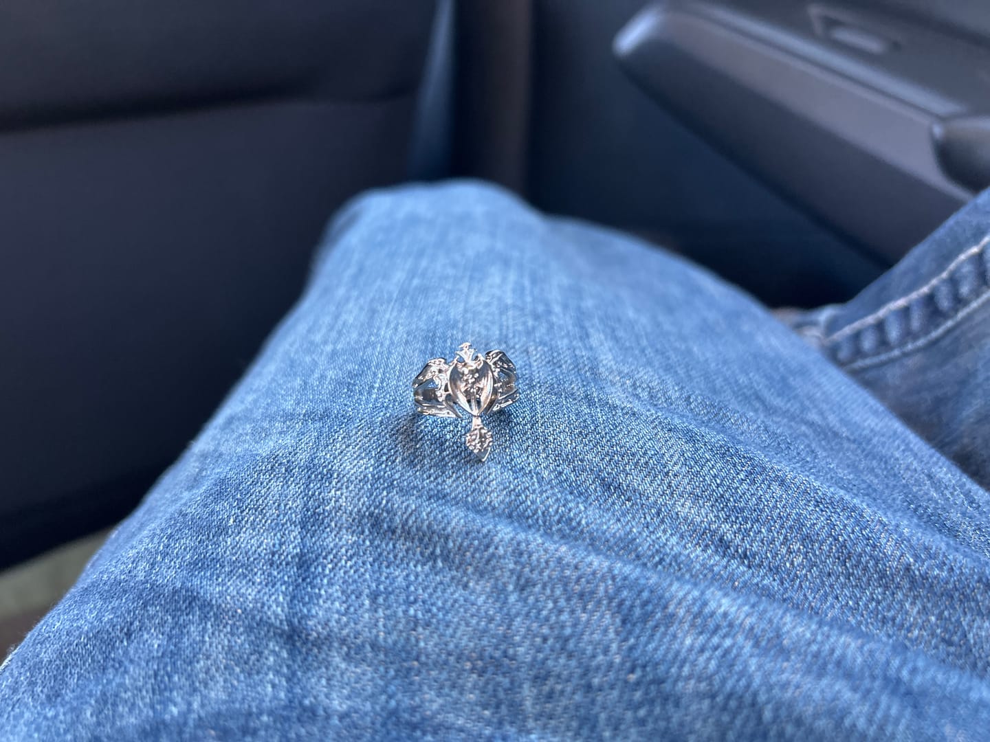 Customer photo review of TRIBAL CROSS RING