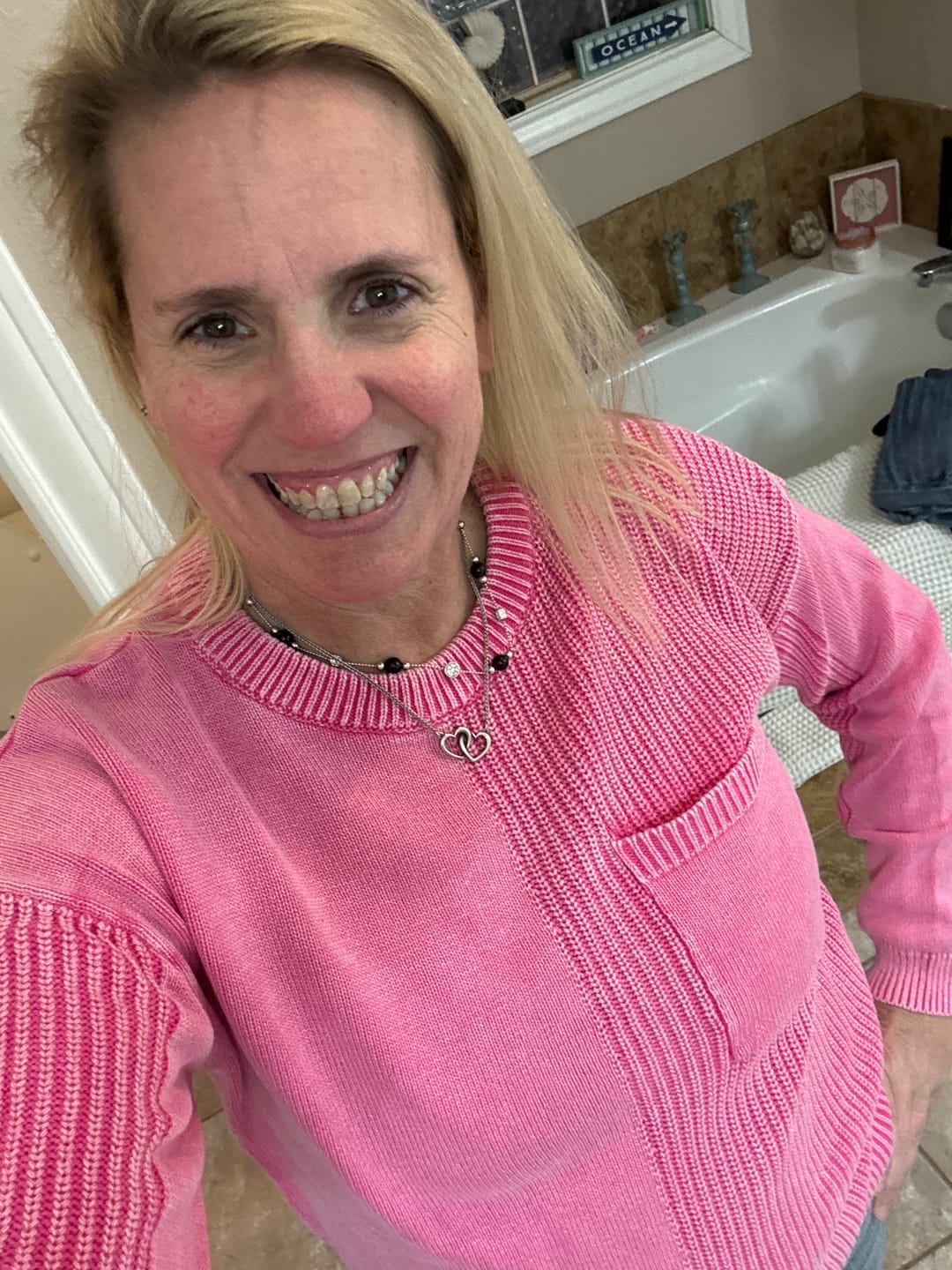 Customer photo review of Mineral Washed Relaxed Fit Sweater