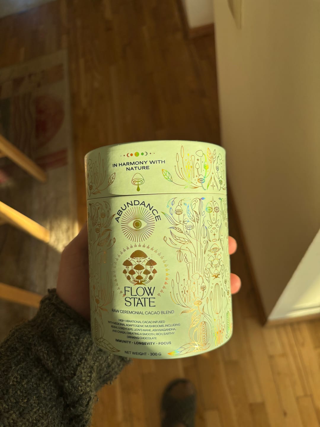 Customer photo review of Flow State Ceremonial Cacao Blend - Tin 300g