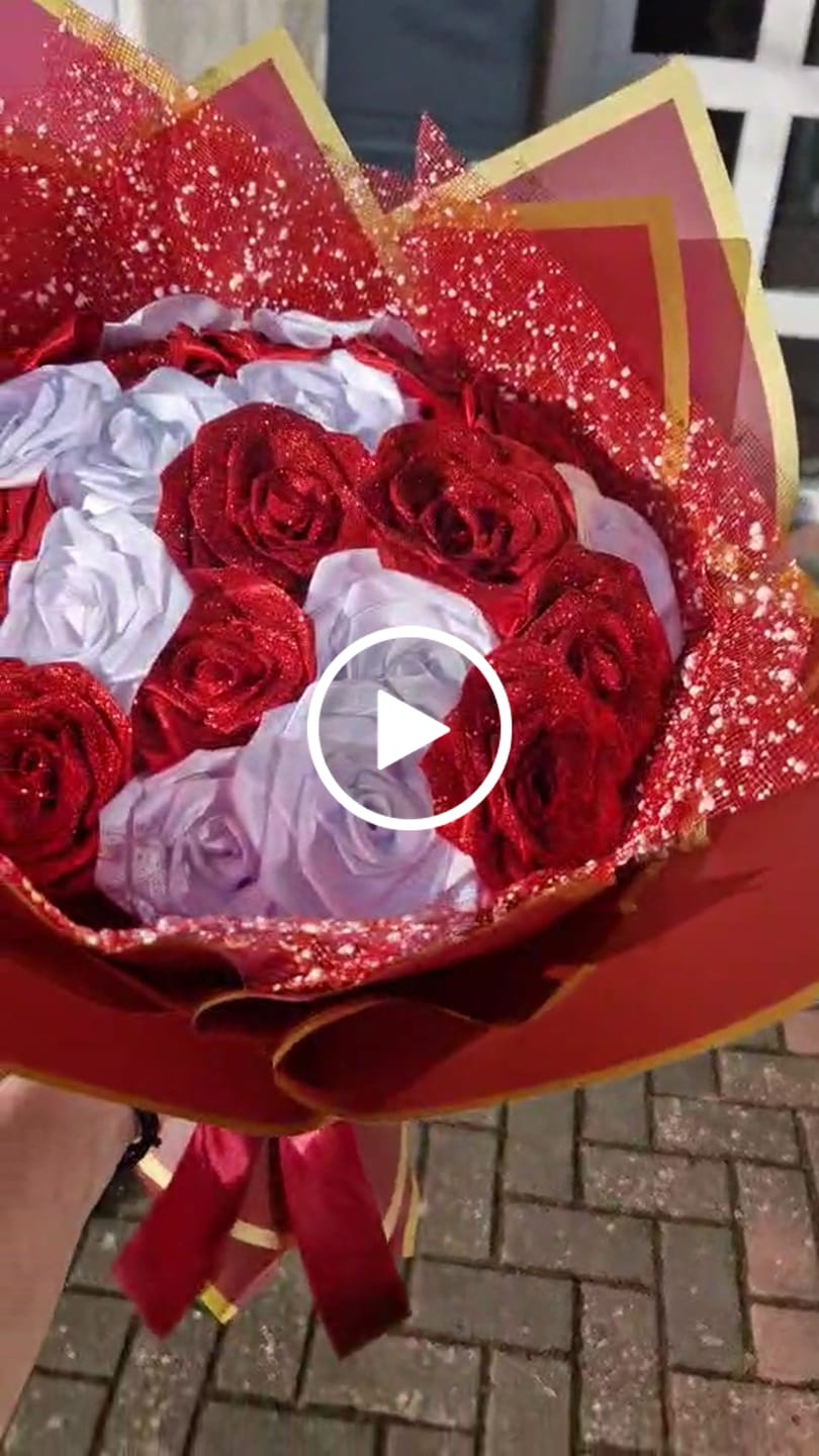 Customer video review of Satinband 38 mm x 25 m weiß