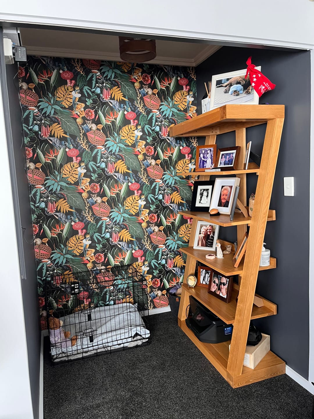 Customer photo review of Reverie - Funky Jungle Wallpaper - Charcoal/Black