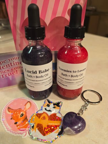 Customer photo review of Enemies to Lovers Bath & Body Oil