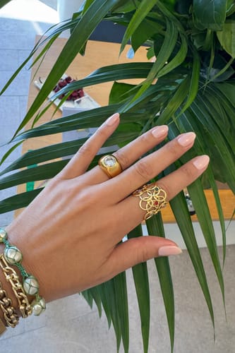 Customer photo review of SOLITAIRE COCKTAIL RING