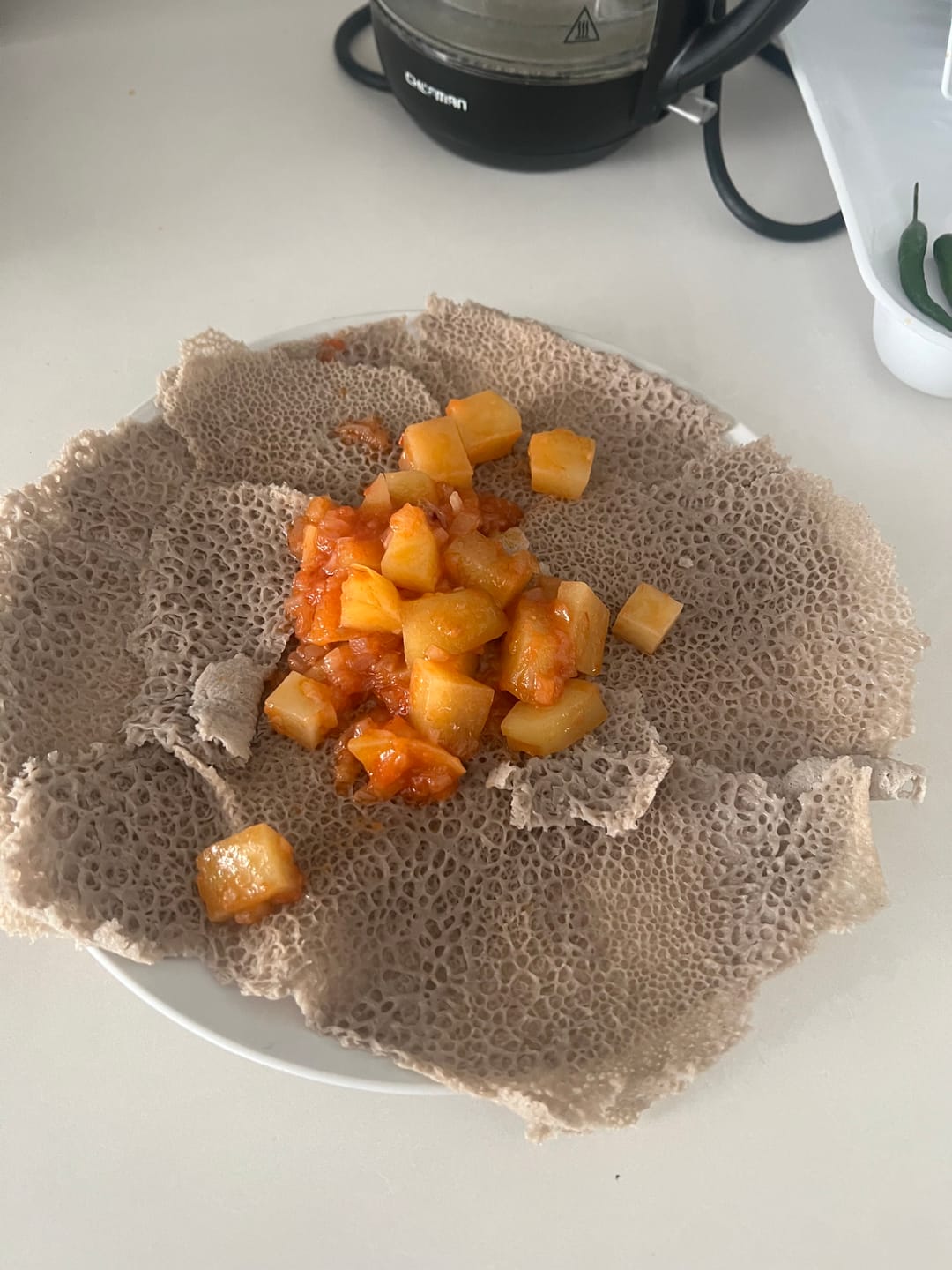 Customer photo review of Ethiopian Injera (እንጀራ)