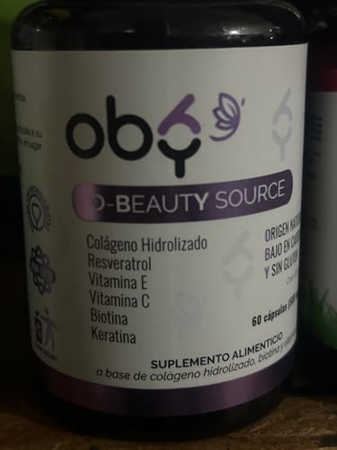 Customer photo review of Pack de 6 frascos: Oby Beauty | Biotina, Keratina, Colageno, Resveratrol, Vitamina E y C
