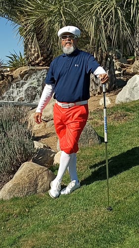 Customer photo review of pure candy-Men's Golf Knickers Pants