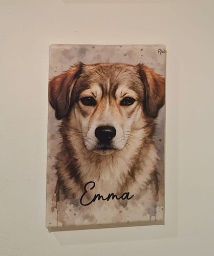 Customer photo review of Dein Haustier als Porträt - Individuelle Leinwand