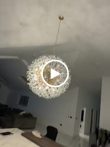 Customer video review of 20-Light Oversized Large Luxury Sputnik Firework Chandelier