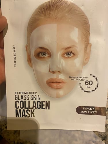 Customer photo review of Glassskinmask® - 10er Pack - Hydrogel Gesichtsmaske für strahlende Haut