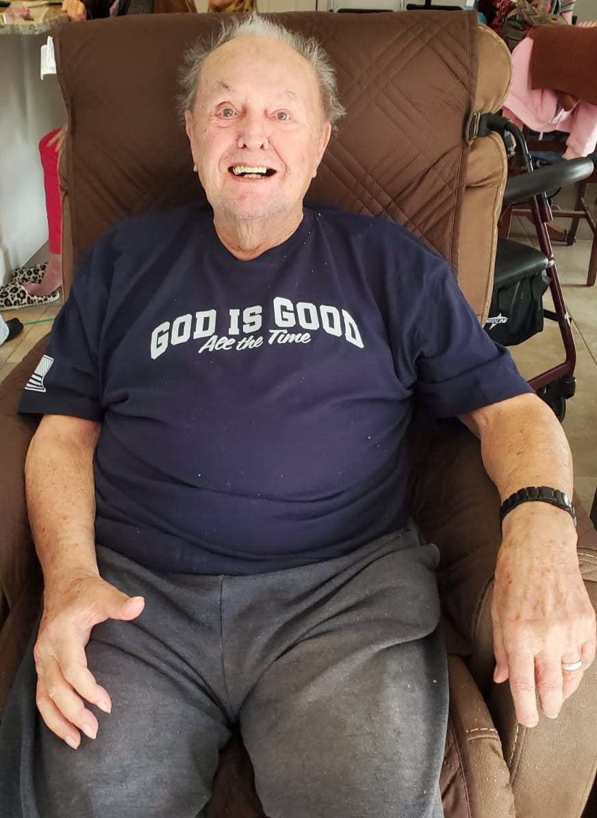 Customer photo review of God Is Good All The Time T-Shirt
