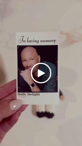 Customer video review of Dolly® Personalized Crochet Doll with Photo Card