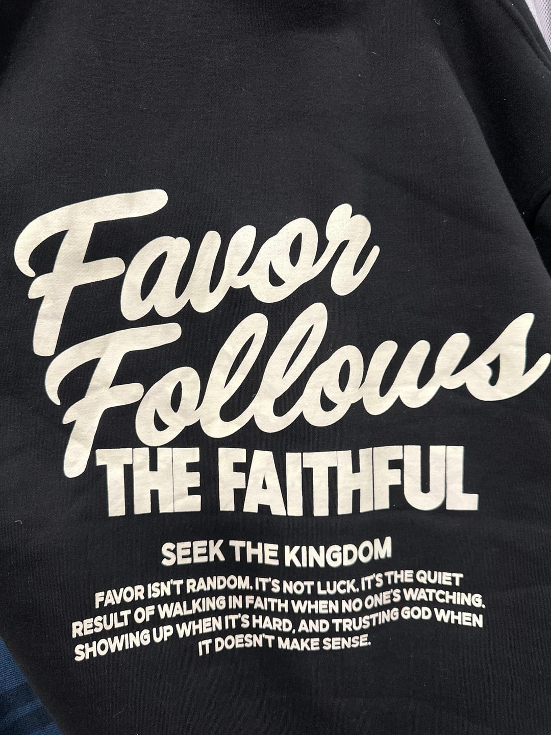 Customer photo review of Favor Follows The Faithful