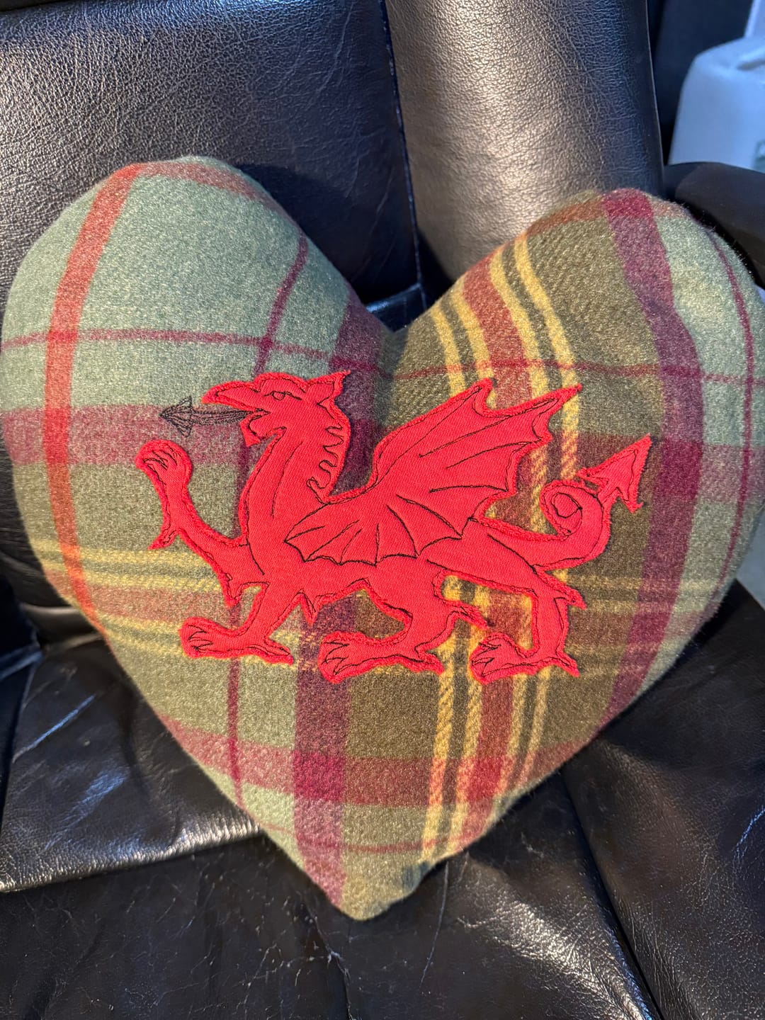 Customer photo review of Tartan Wool Touch Fabric