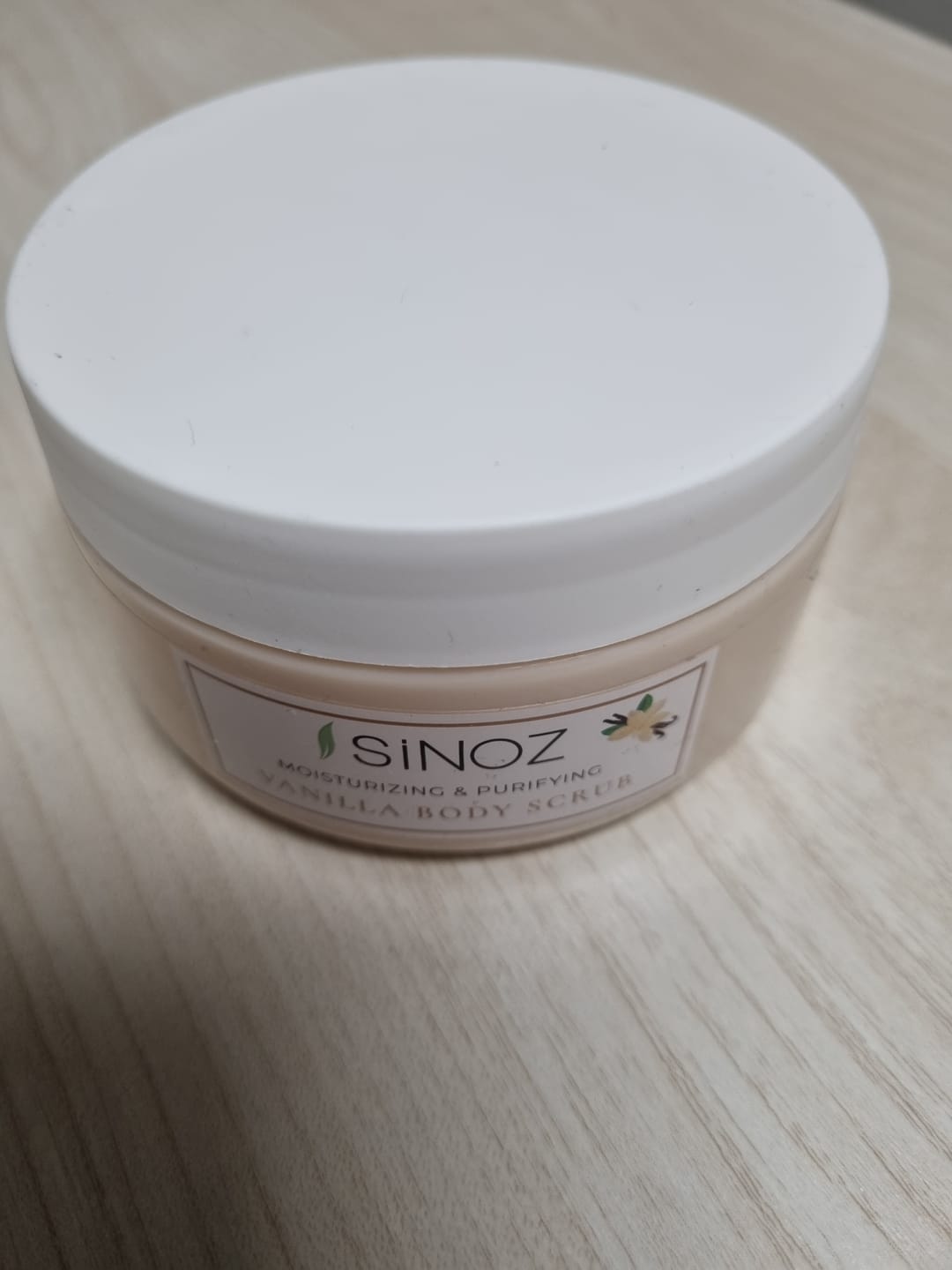 Customer photo review of Vanilla Purifying and Moisturizing Body Scrub