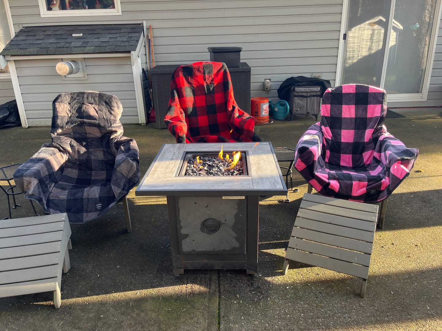 Customer photo review of The Chair Blanket