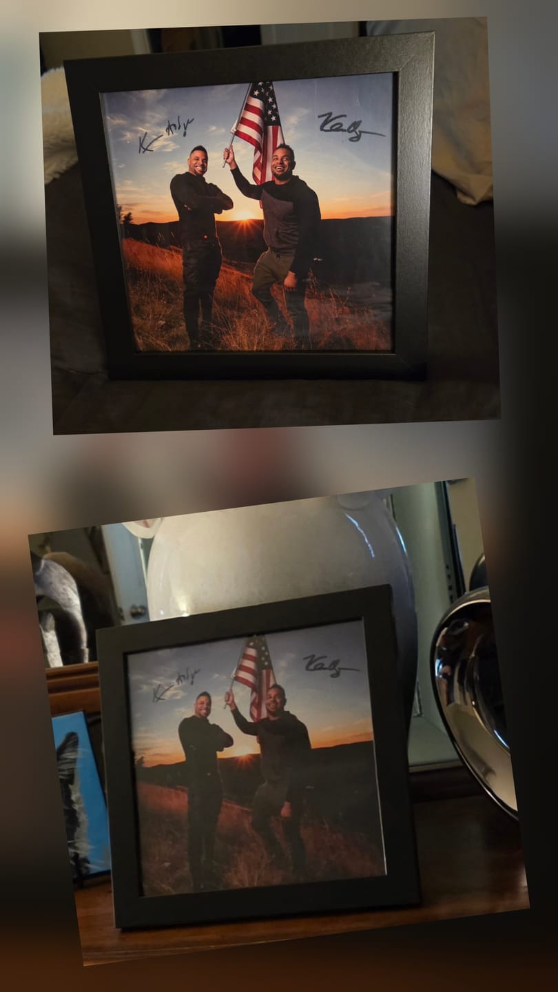 Customer photo review of Limited Edition Signed Hodgetwins Photos