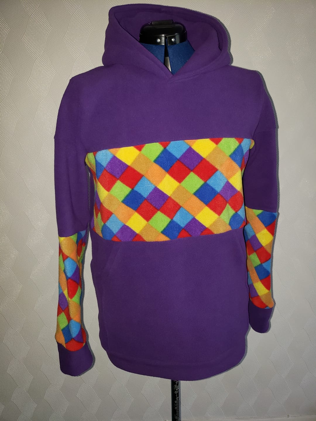 Customer photo review of Printed Fleece/Sweatshirt Remnants