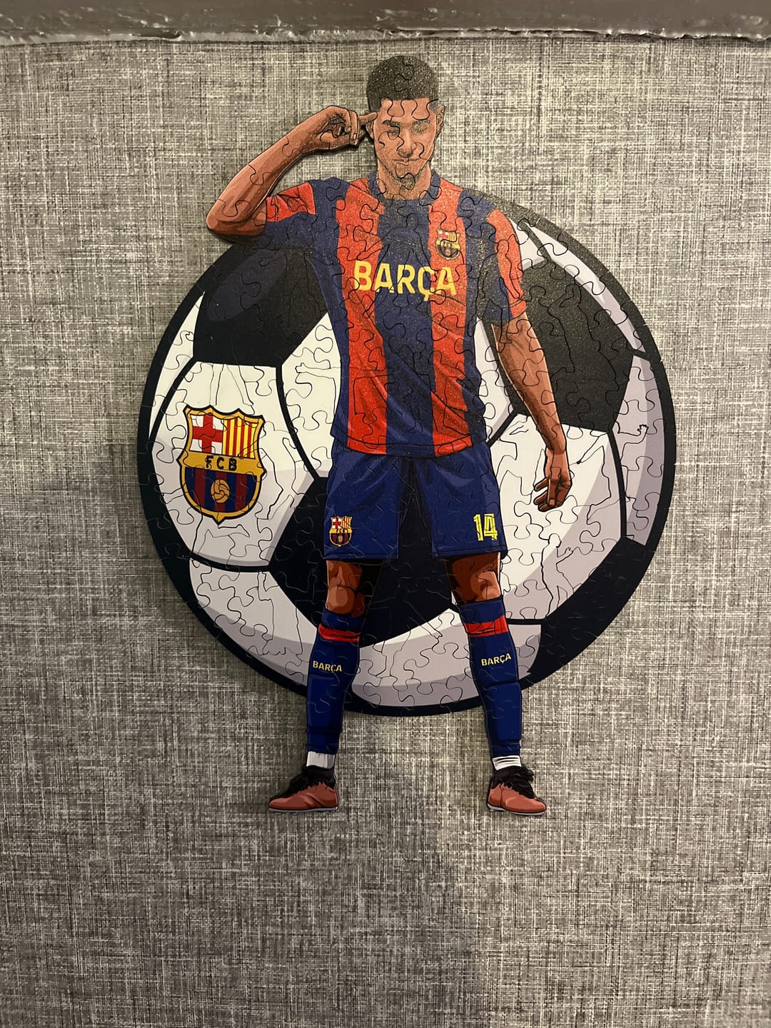 Customer photo review of Marcus Rashford - Wooden Puzzle