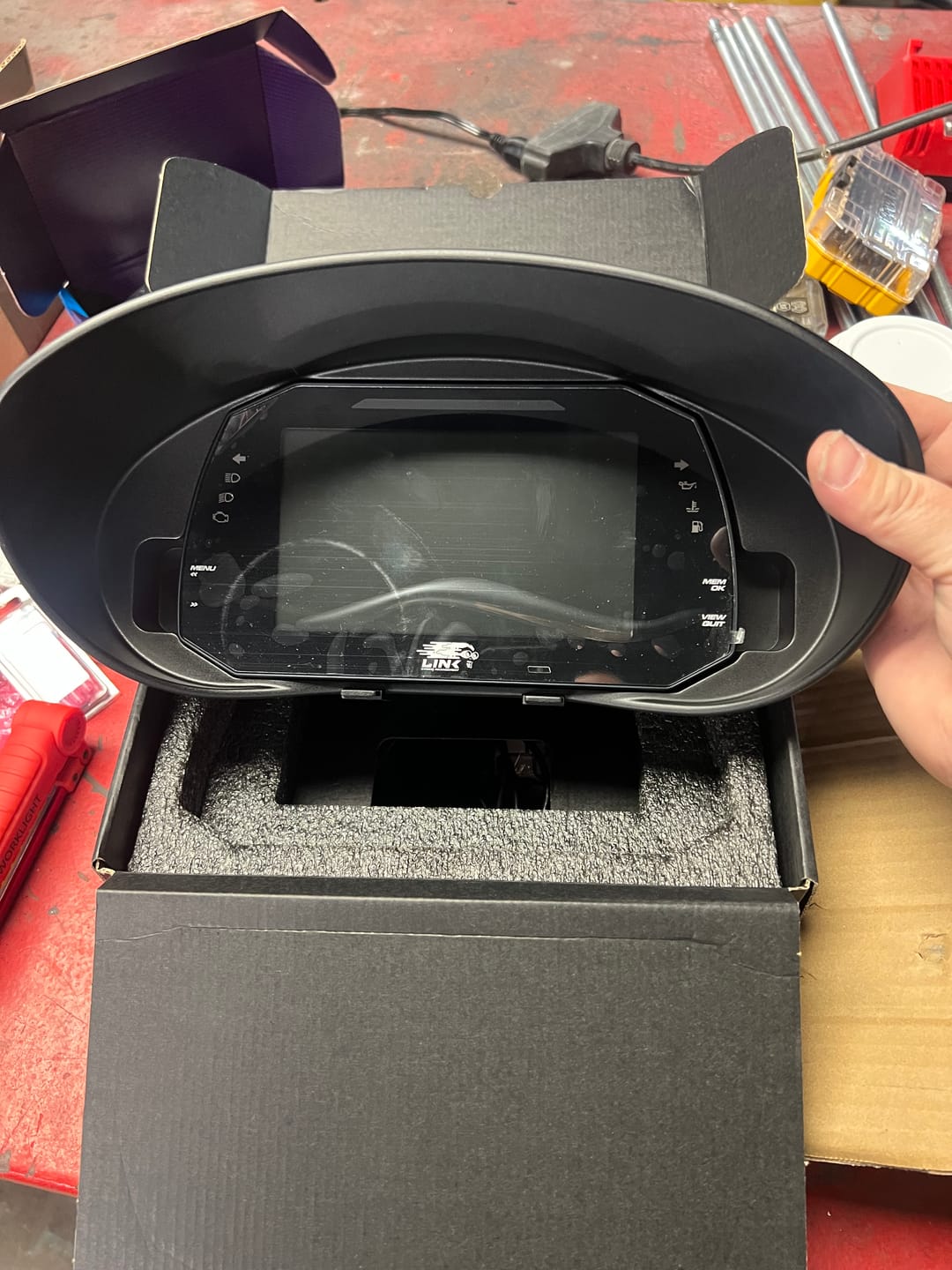 Customer photo review of Subaru Impreza WRX STI GR & GV 2008-14 Dash Cluster Mount