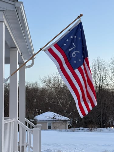 Customer photo review of 3' x 5' Bennington Flag Set