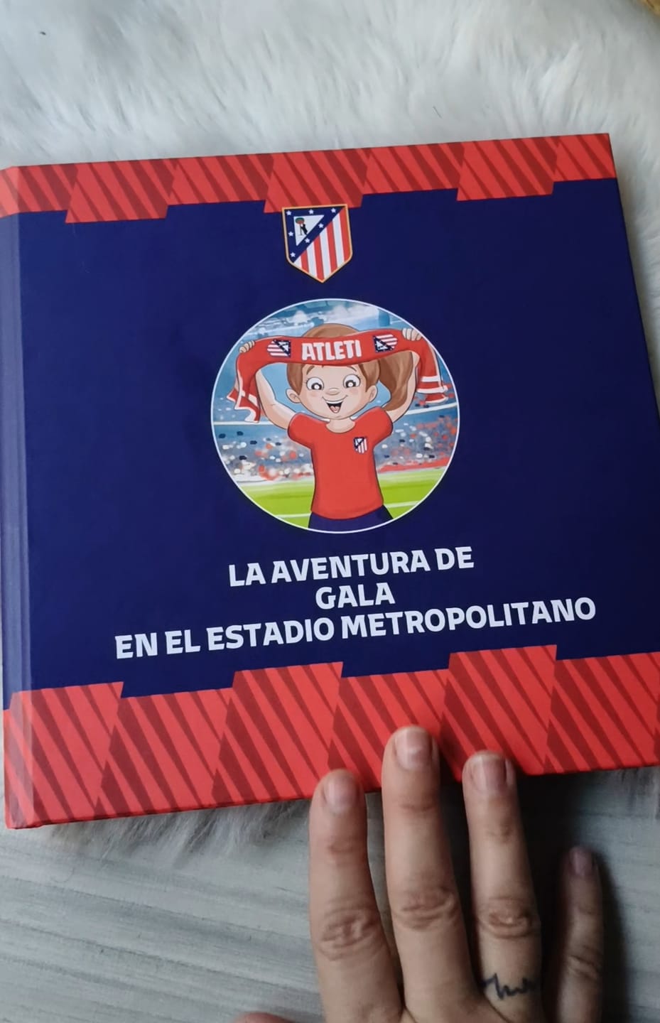 Customer photo review of Atlético de Madrid Personalised Book
