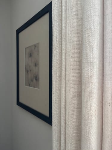 Customer photo review of Elegant Linen Blend Pinch Pleated Curtains – Subtle Wave Texture, Light Filtering for Living Rooms & Bedrooms (Hazel)