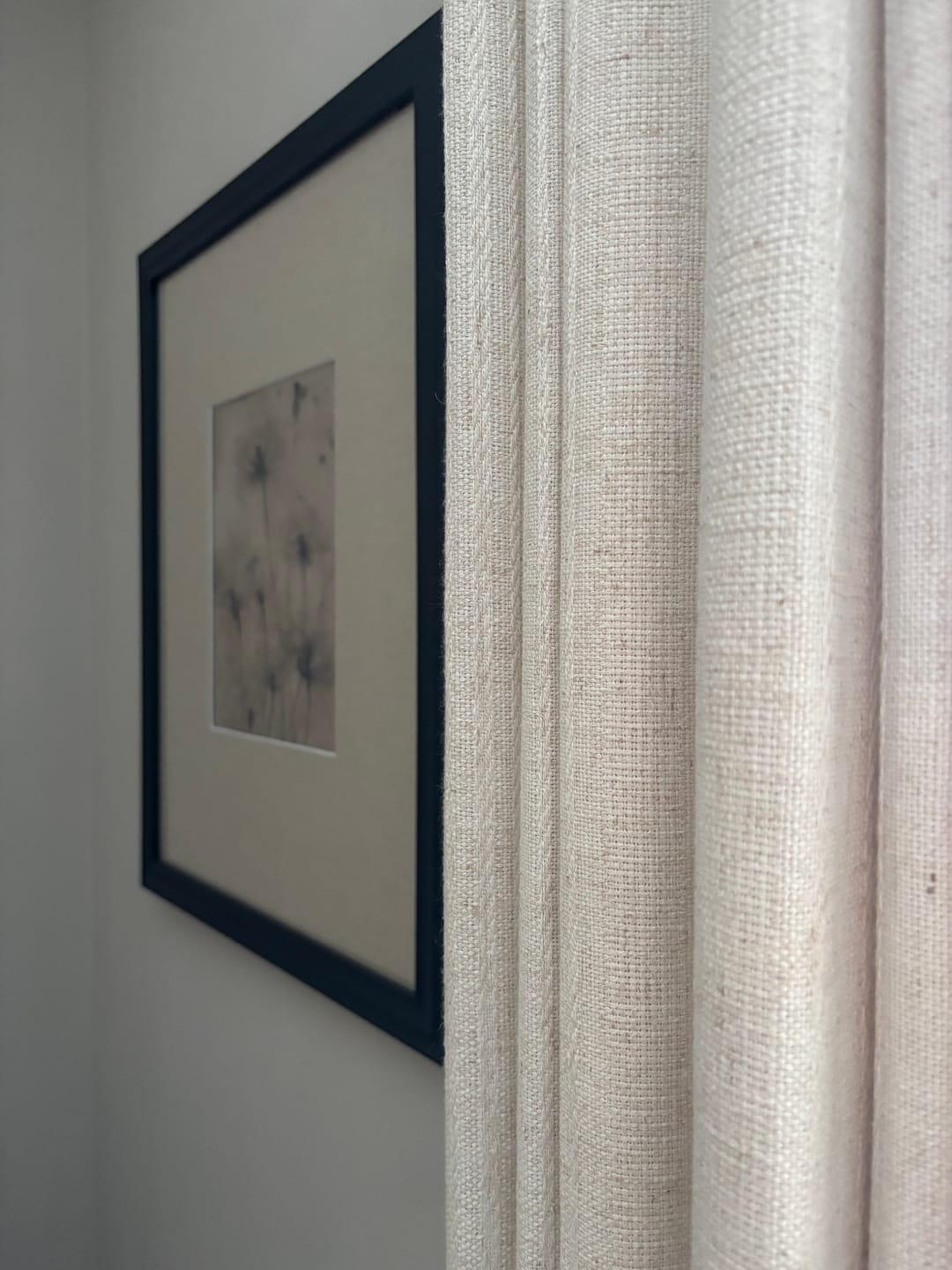 Customer photo review of Hazel Wave Linen Curtains