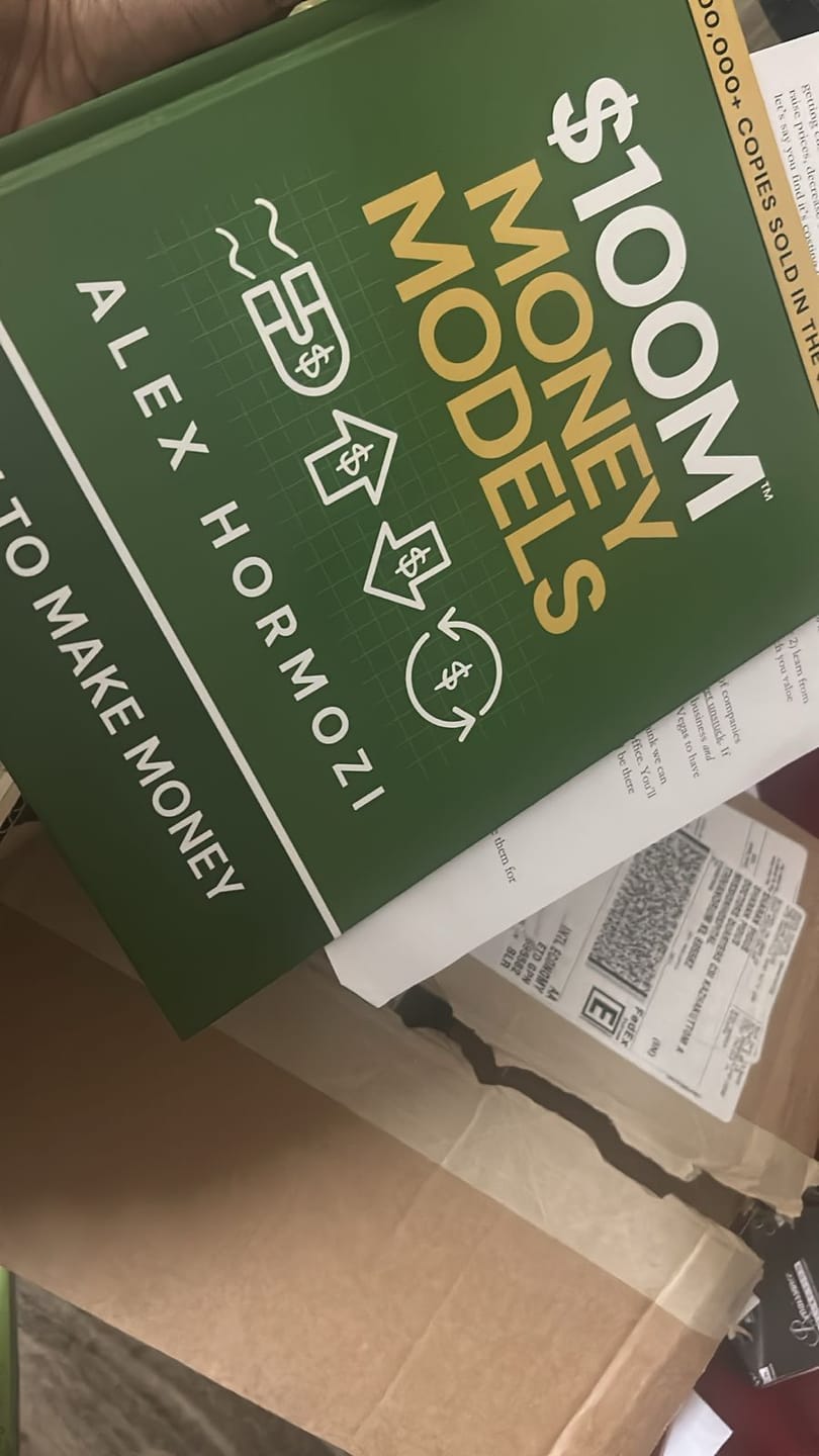 Customer photo review of $100M Money Models Hardback Book
