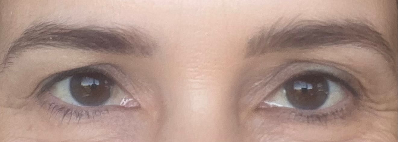 Customer photo review of Brow Tint in Coffee