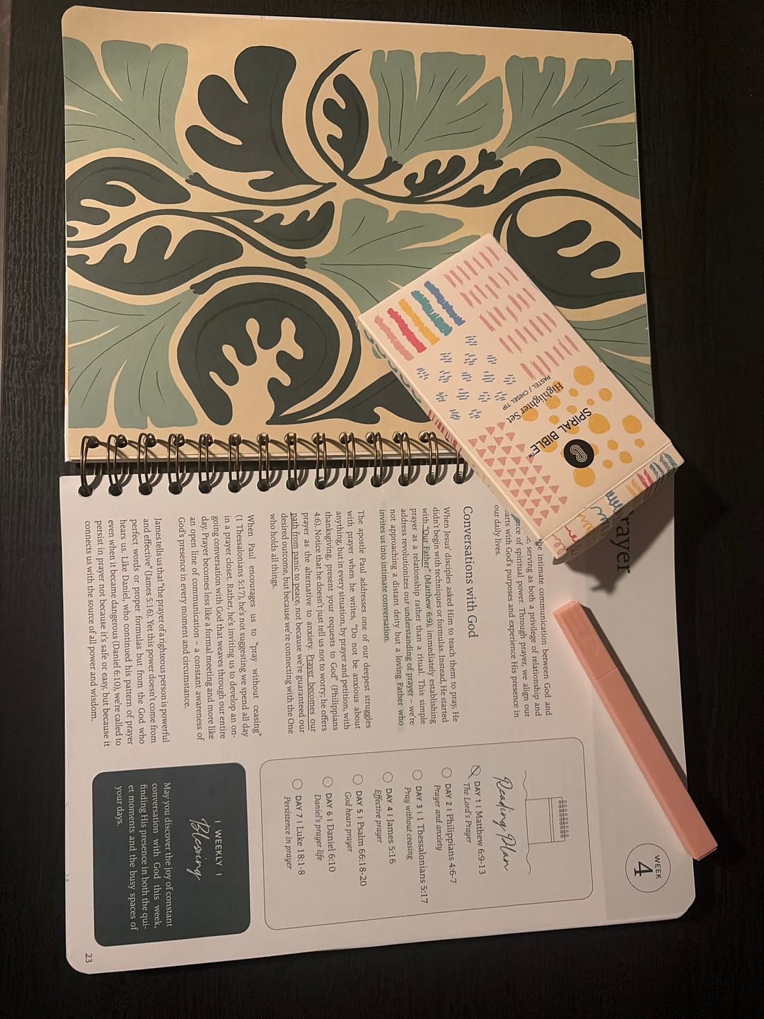 Customer photo review of Spiral Bible™ Highlighter Pack