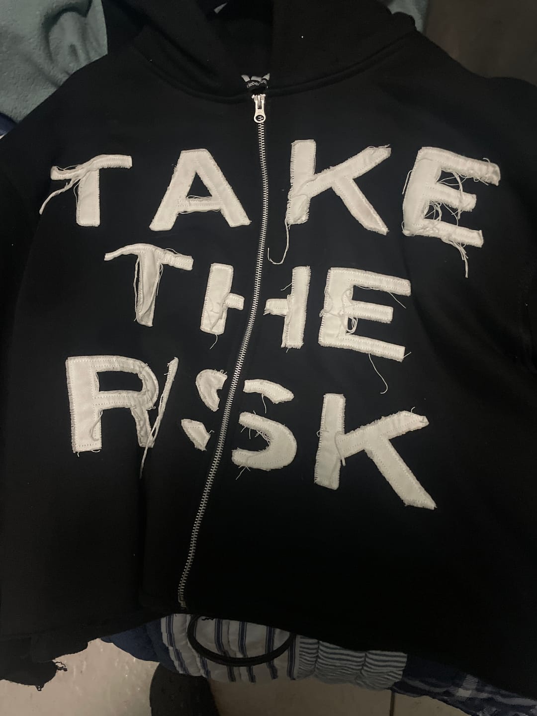 Customer photo review of "Take The Risk" Hoodie (Black) (WGM)