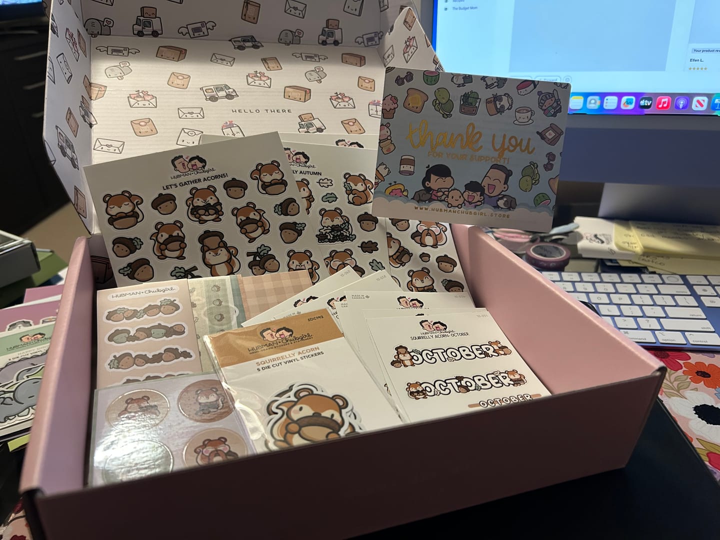 Customer photo review of Squirrelly Acorn Journal Pack