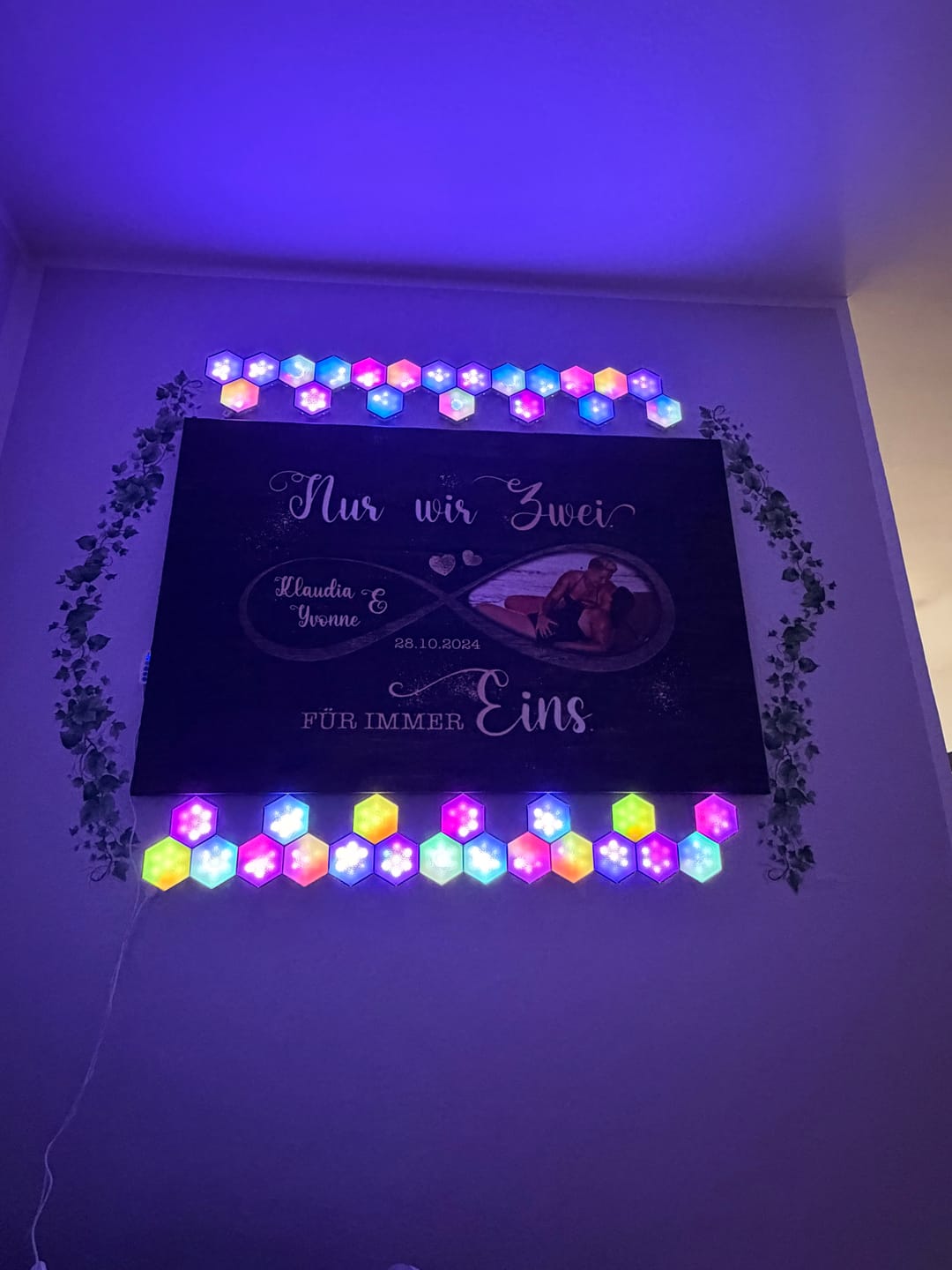 Customer photo review of Für immer eins - Paar-Leinwand