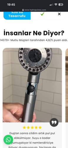 Customer photo review of 3 Adet Yedek Duş Başlığı Filtresi