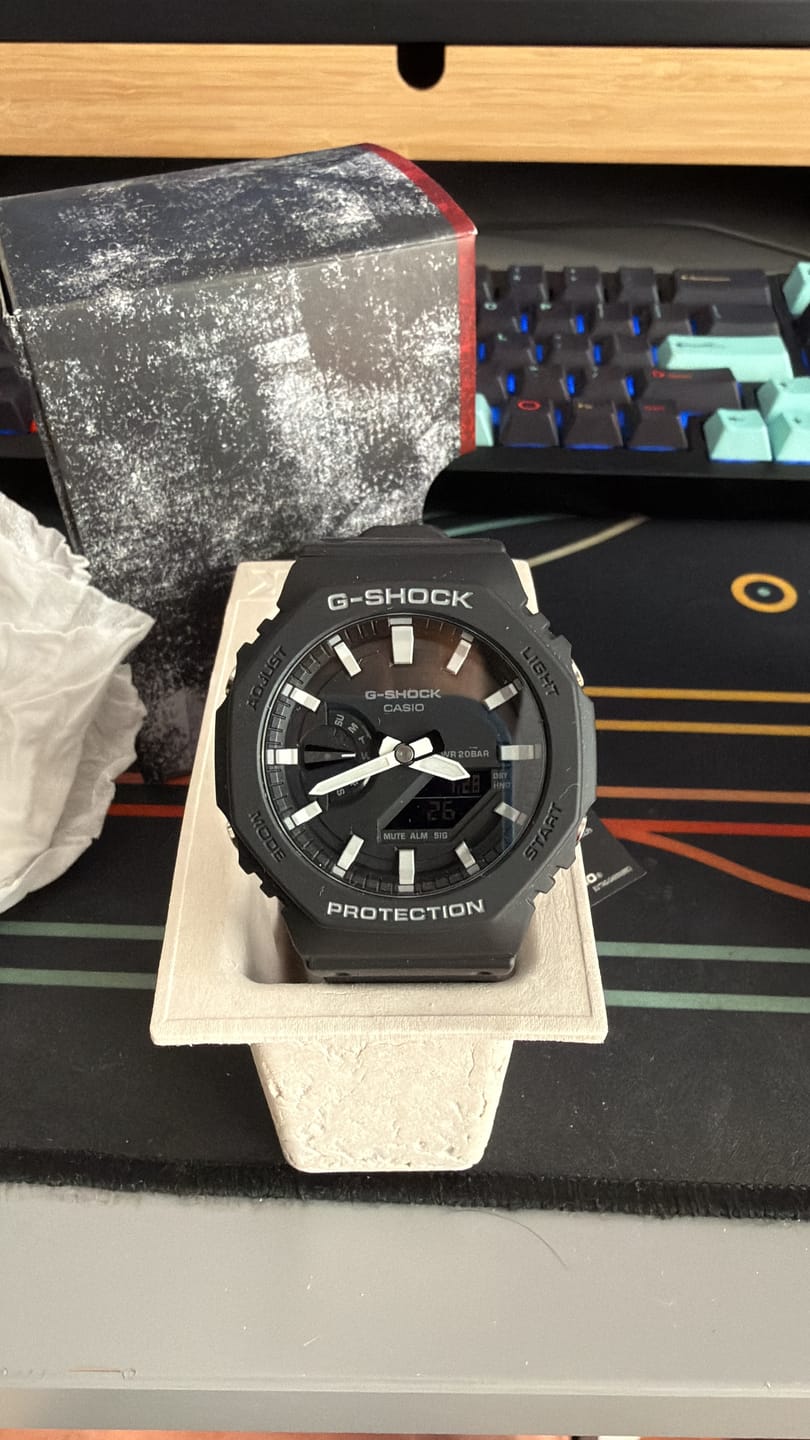 Customer photo review of Reloj Casio G-Shock Royal Oak "Casioak" GA-2100-1A Carbon Core Negro