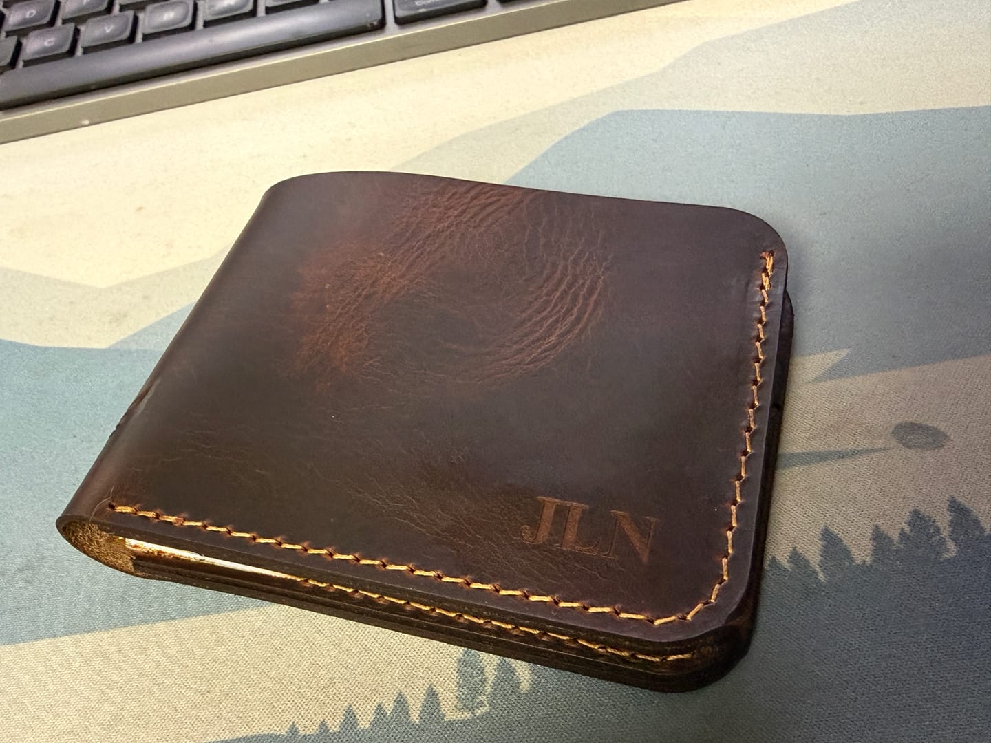 Customer photo review of Rio Grande Bifold Wallet - Full Grain Leather | Handmade in Texas