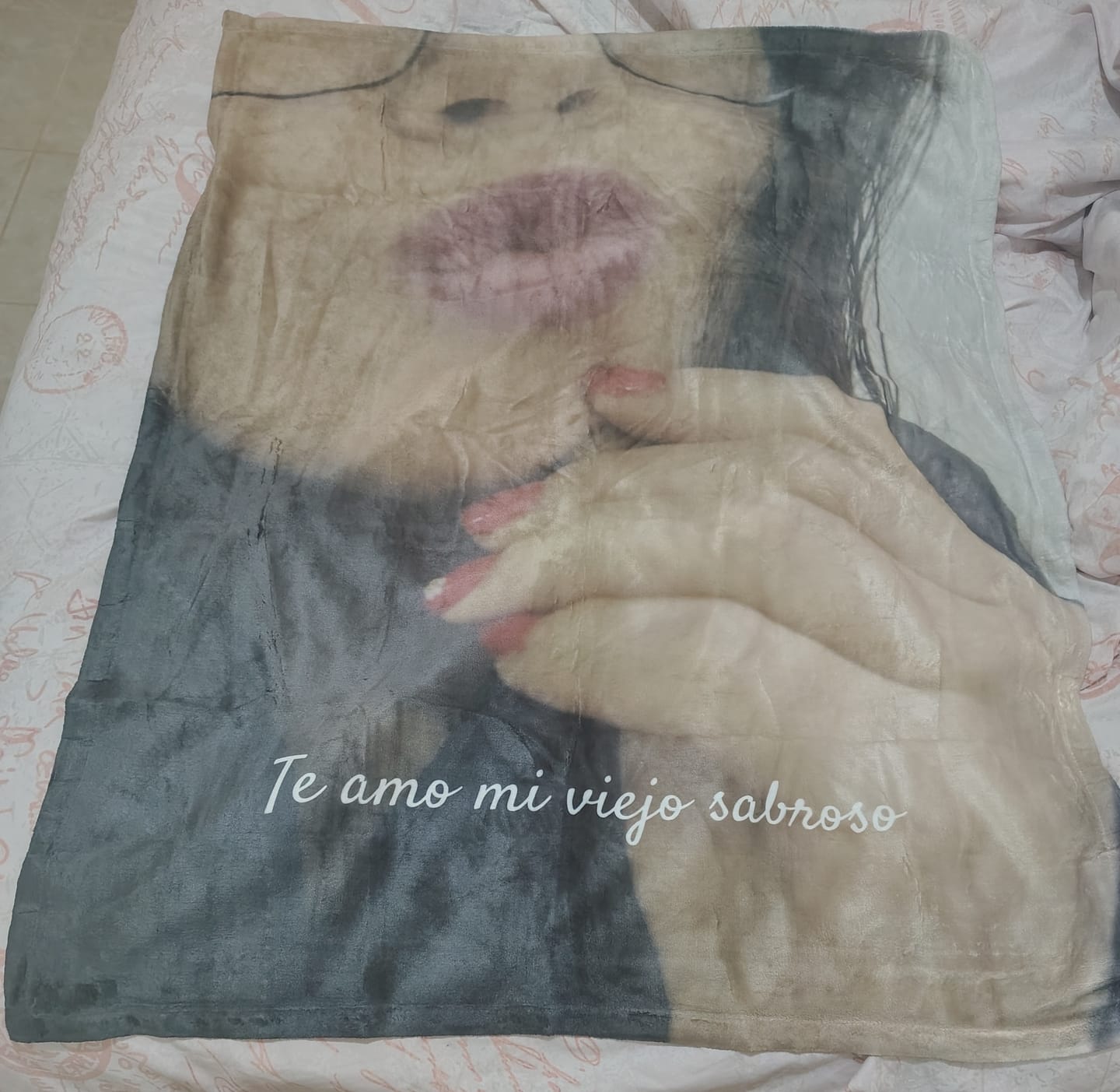 Customer photo review of Cobija frazada personalizable