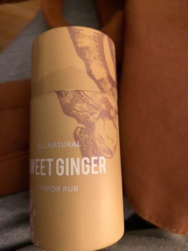 Customer photo review of Sweet Ginger Vapor Rub