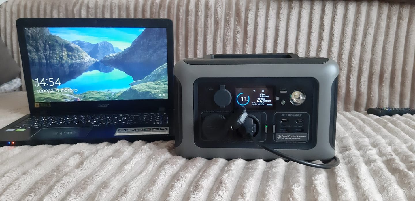 Customer photo review of ALLPOWERS R600 Portable Power Station 600W 299Wh LiFeP04 Battery