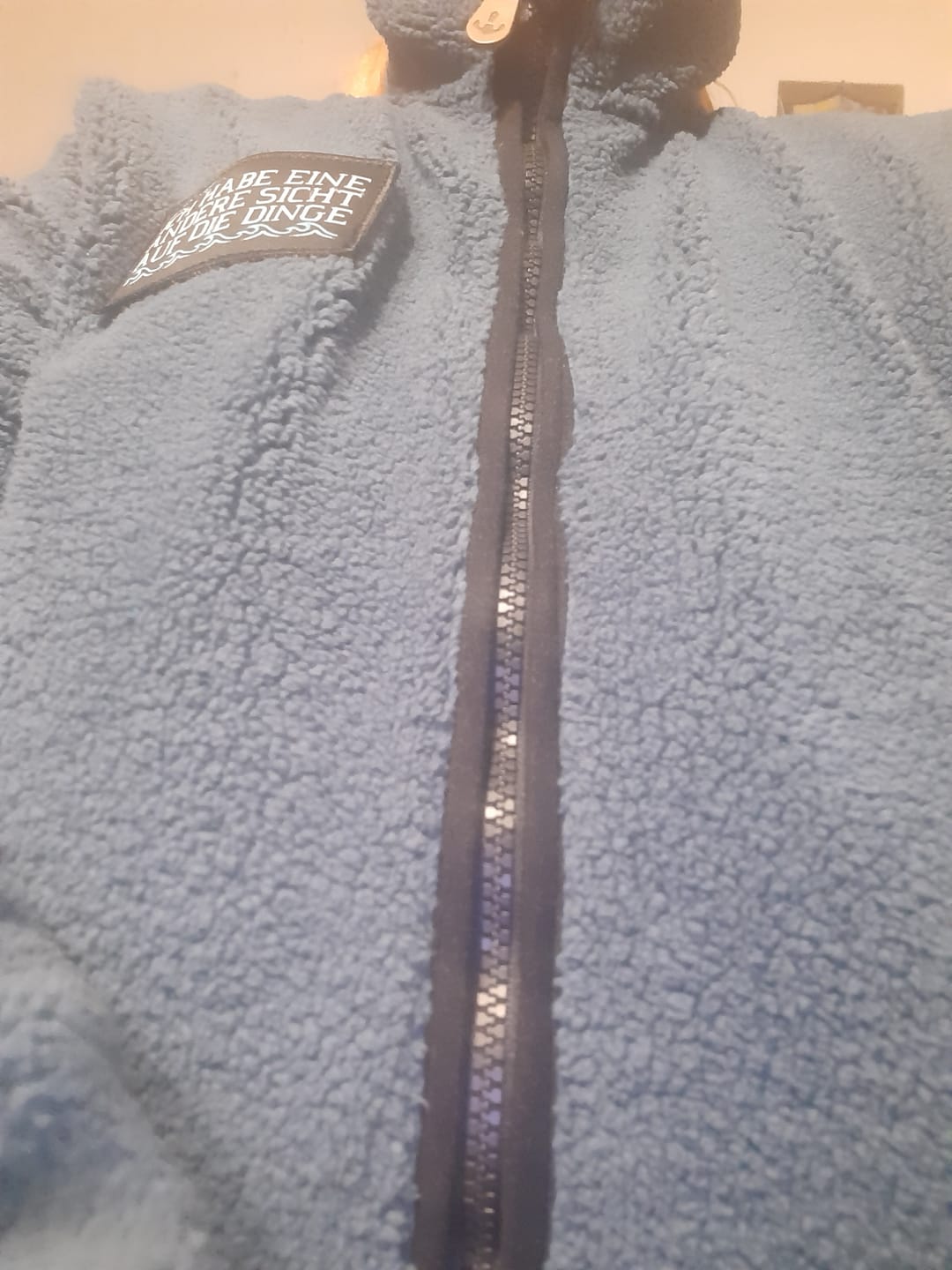 Customer photo review of Klettwatt Patch · Unisex Premium Sherpa Jacke