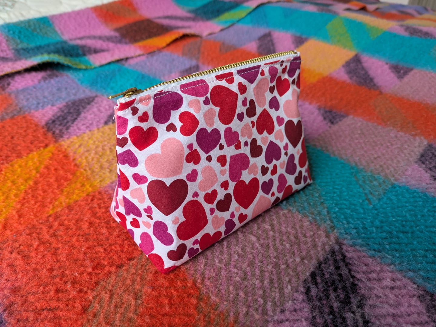 Customer photo review of All Over Hearts Polycotton Fabric