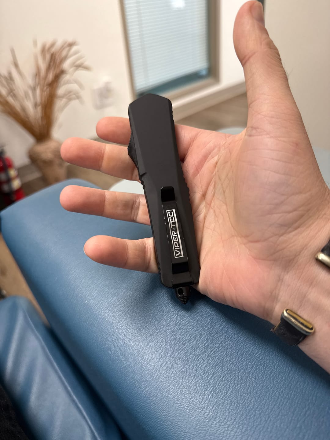 Customer photo review of Black Ghost OTF Knife (Multiple Blade Styles Available)