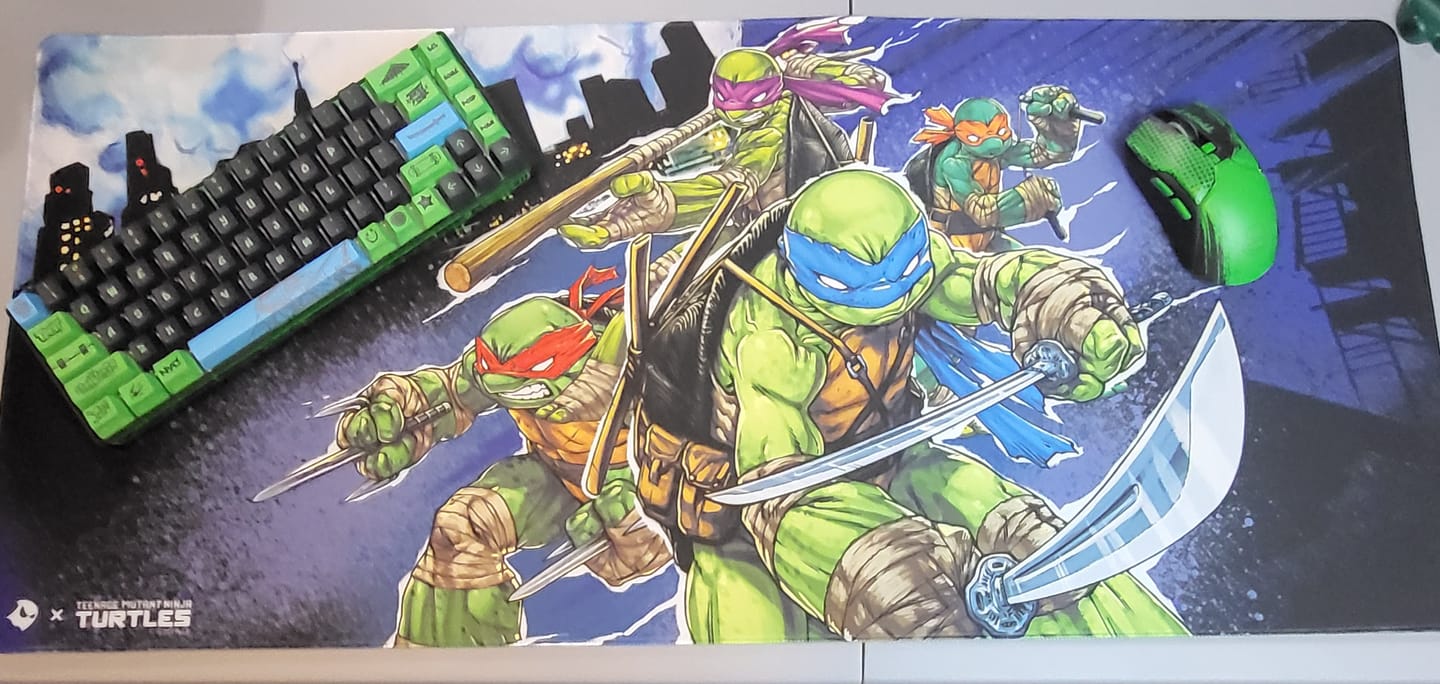 Customer photo review of Oni Deskpad - Teenage Mutant Ninja Turtles