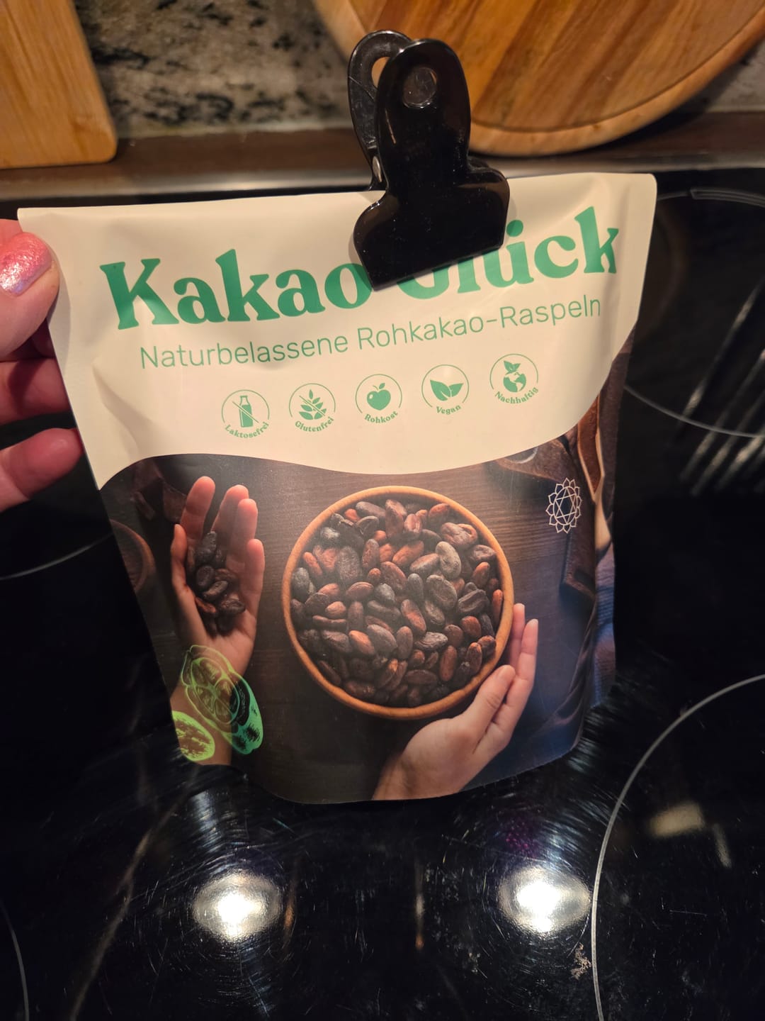 Customer photo review of Bio Kakao Glück (100% Bio Roh Kakao) - 250g