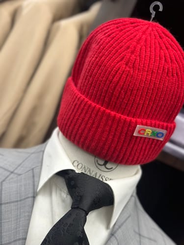 Customer photo review of Fisherman ribbed beanie