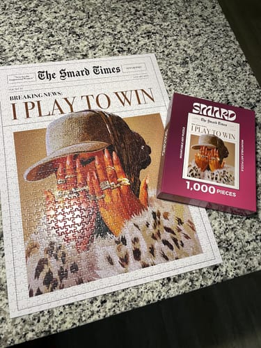 Customer photo review of I Play To Win Puzzle