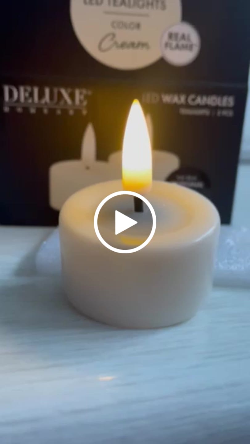Customer video review of LED Fyrfadslys 2 stk. Cream