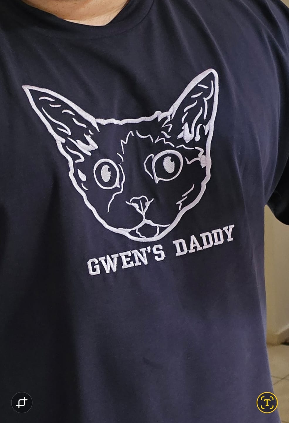 Customer photo review of CUSTOM Men's Heavyweight T-Shirt