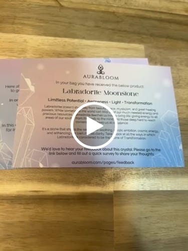 Customer video review of VIP Crystal Club ~ Monthly Crystal Tester